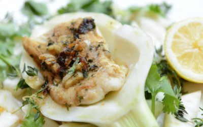 Halibut and fennel Salad