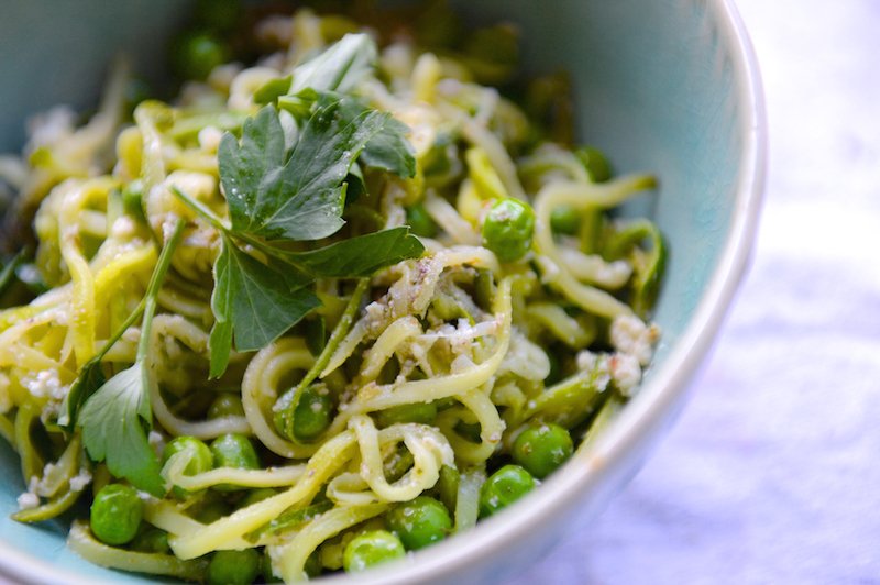 Courgette noodles