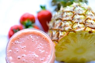 Strawberry & banana smoothie