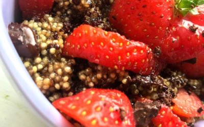 Strawberry Cacao Quinoa Bowl