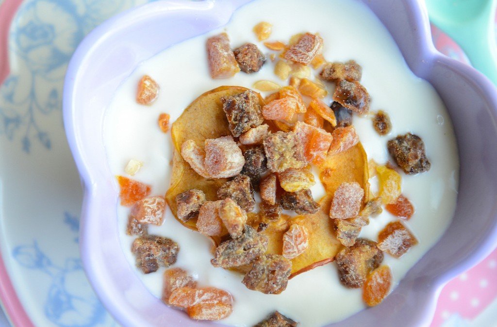 Yogurt with nuts and seeds