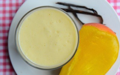 Frozen mango yogurt