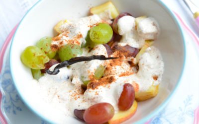 Fruit Salad with Nutmeg Yogurt Dressing