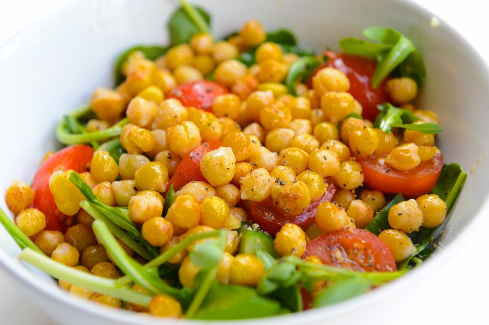 Spicy chickpea salad