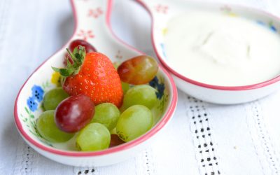 Fruit Salad with Nutmeg Yogurt Dressing