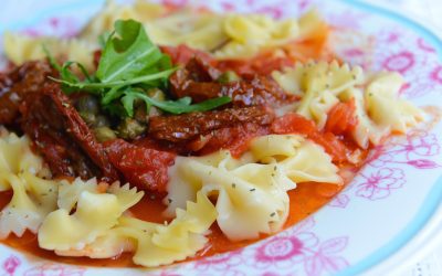 Pasta and tomato sauce