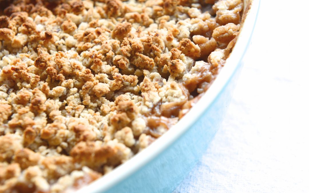 Vegan Quince and Apple Crumble