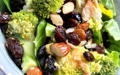 Broccoli, Raisin and Nut Salad