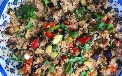 Greek vegetable and quinoa salad