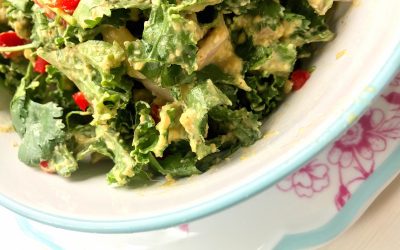 Spicy Avocado and Kale Salad