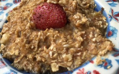 Strawberry Banana Oatmeal Muffins