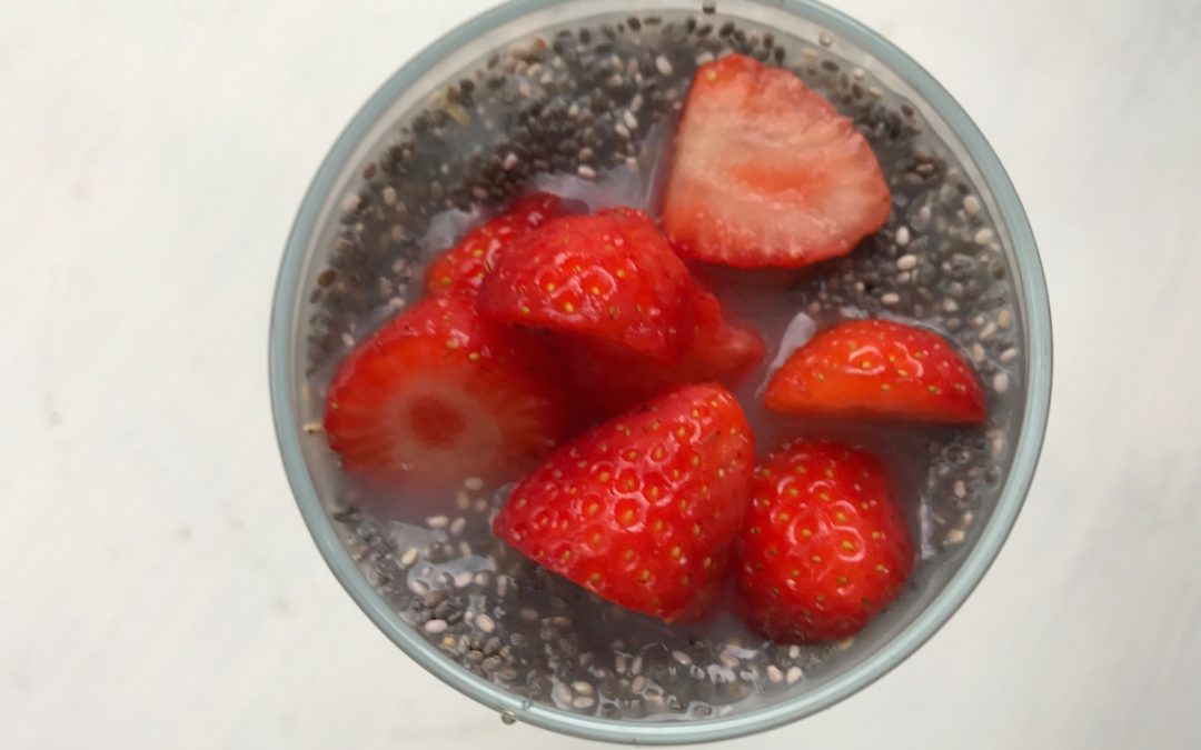 Strawberry Coconut Milk Chia Bowl