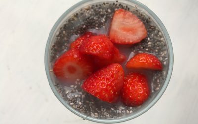 Strawberry Coconut Milk Chia Bowl