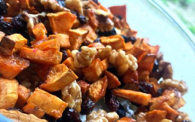 Sweet Potato, Walnut and Raisin Salad