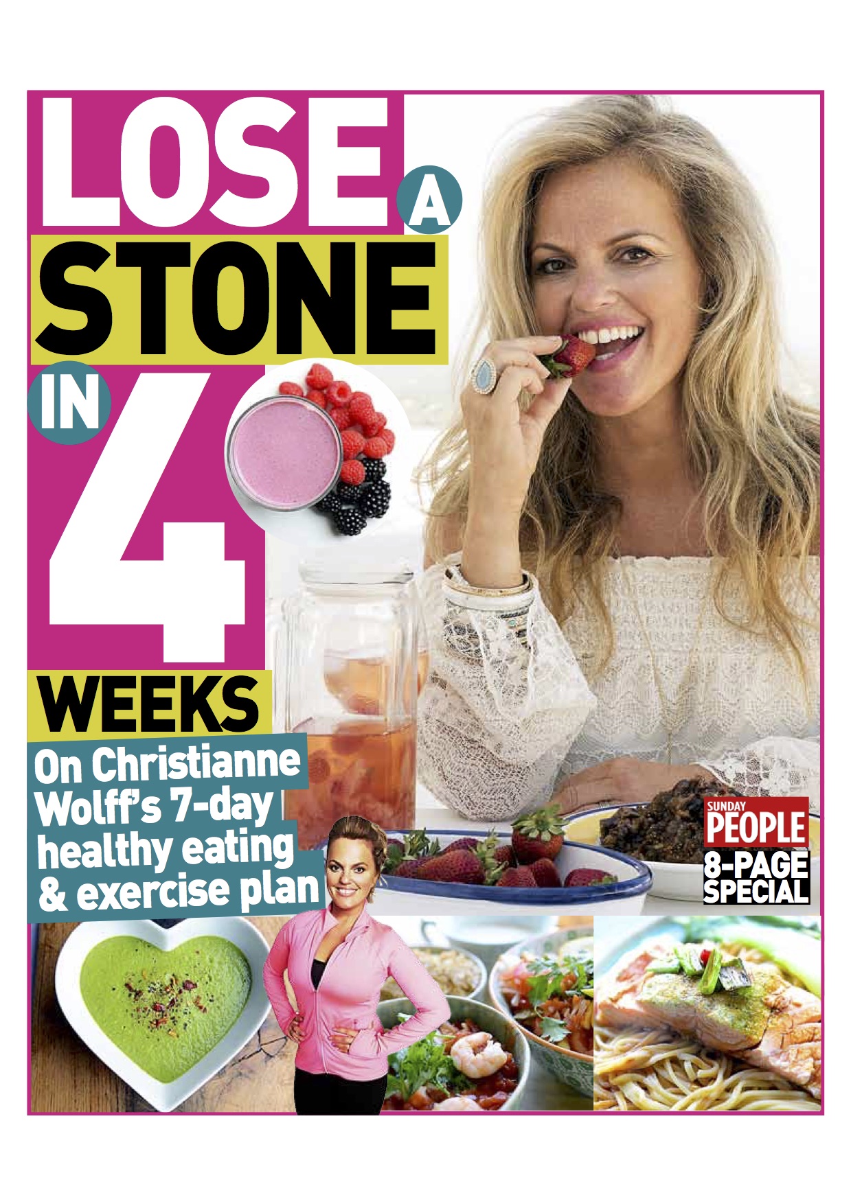 Get your FREE Lose a stone in 4 weeks in The Sunday People Newspaper!